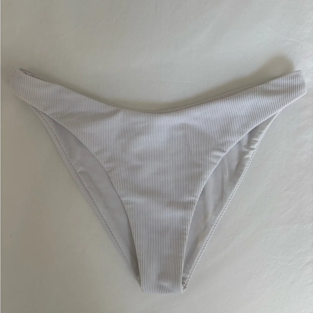 Beach Riot Ribbed White Bikini - Picture 12 of 16